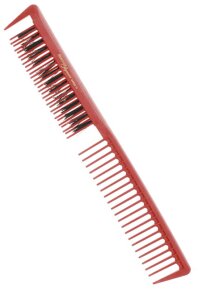 Hercules Sägemann Carbon Toupierkamm mit Naturborsten C10 rot 9