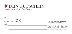 Geschenkgutschein 25 Euro - Freude verschenken
