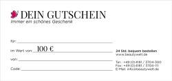 Geschenkgutschein 100 Euro - Freude verschenken