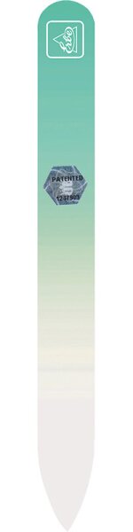Erbe Glasfeile Soft-Touch Pastell Grün 14 cm mit Box