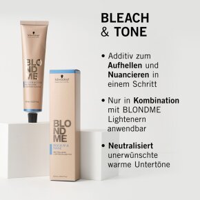 Schwarzkopf BlondMe Bleach & Tone 60 ml Cool ( Kühles Additiv )