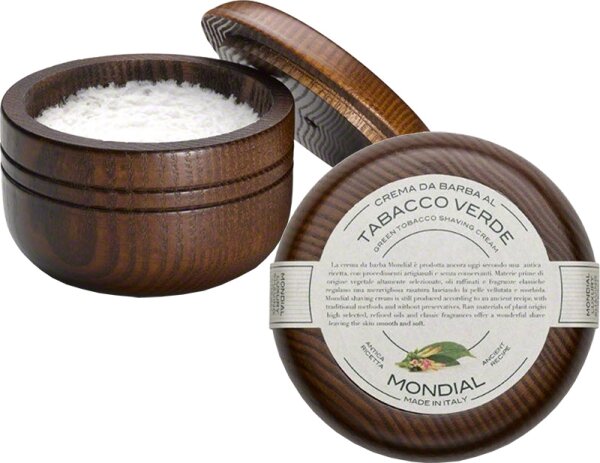 140 Wooden Luxury ml Shaving Cream Mondial Bowl