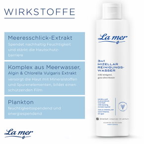 La mer Cuxhaven Flexible Cleansing 3 in 1 Mizellar-Reinigungswasser 200 ml (parf&uuml;mfrei)