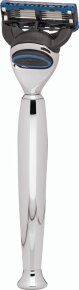 Erbe Shaving Shop Premium Design MILANO Gillette Fusion Rasierer Metall glänzend