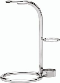 Erbe Shaving Shop Premium Design Rasierer- und Rasierpinselhalter Metall glänzend veredelt