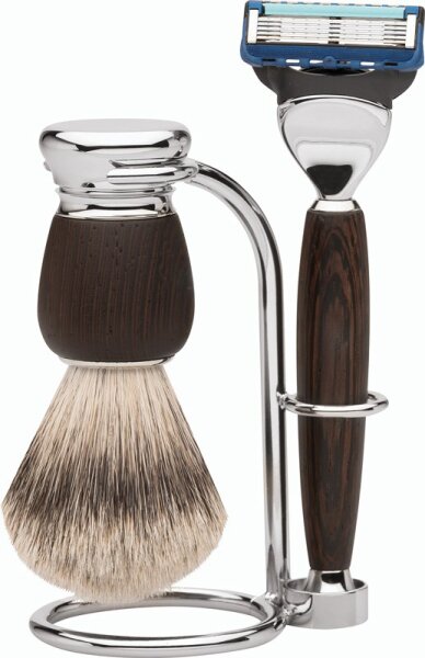 Erbe Shaving Shop Premium Design MILANO Rasiergarnitur Silberspitz &